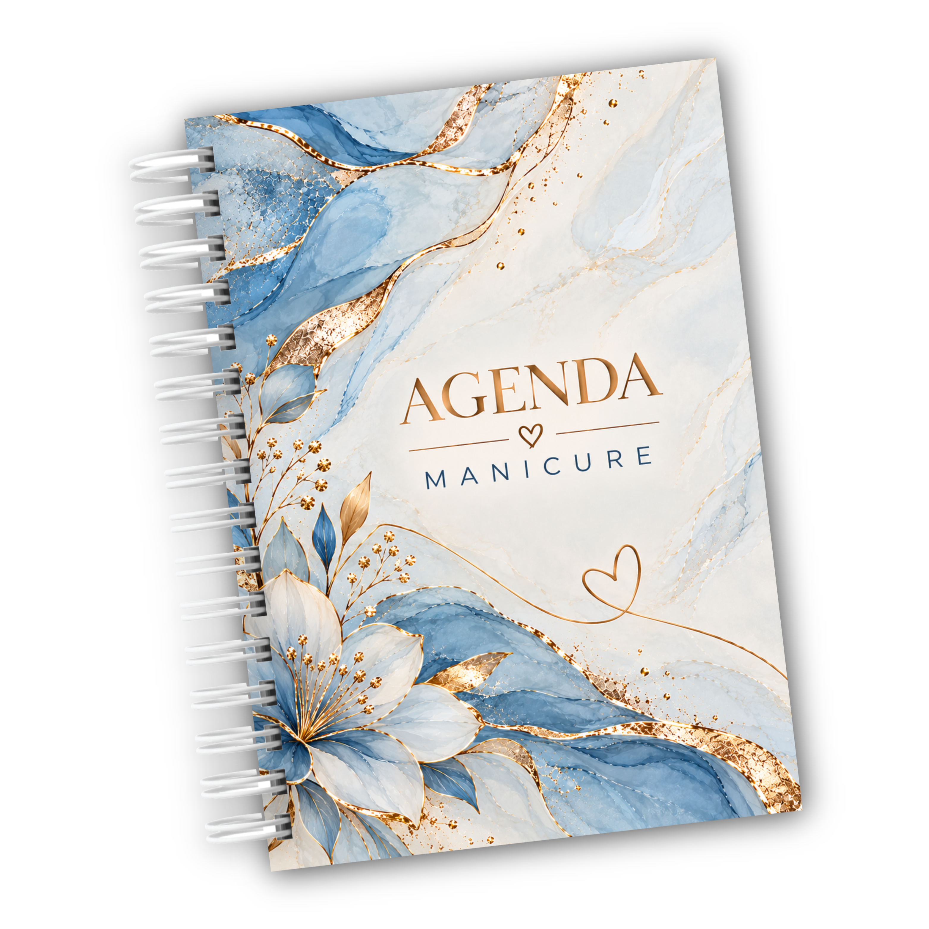 Agenda Agendamento Manicure Datada A5 2027 - 1 dia por página com horário