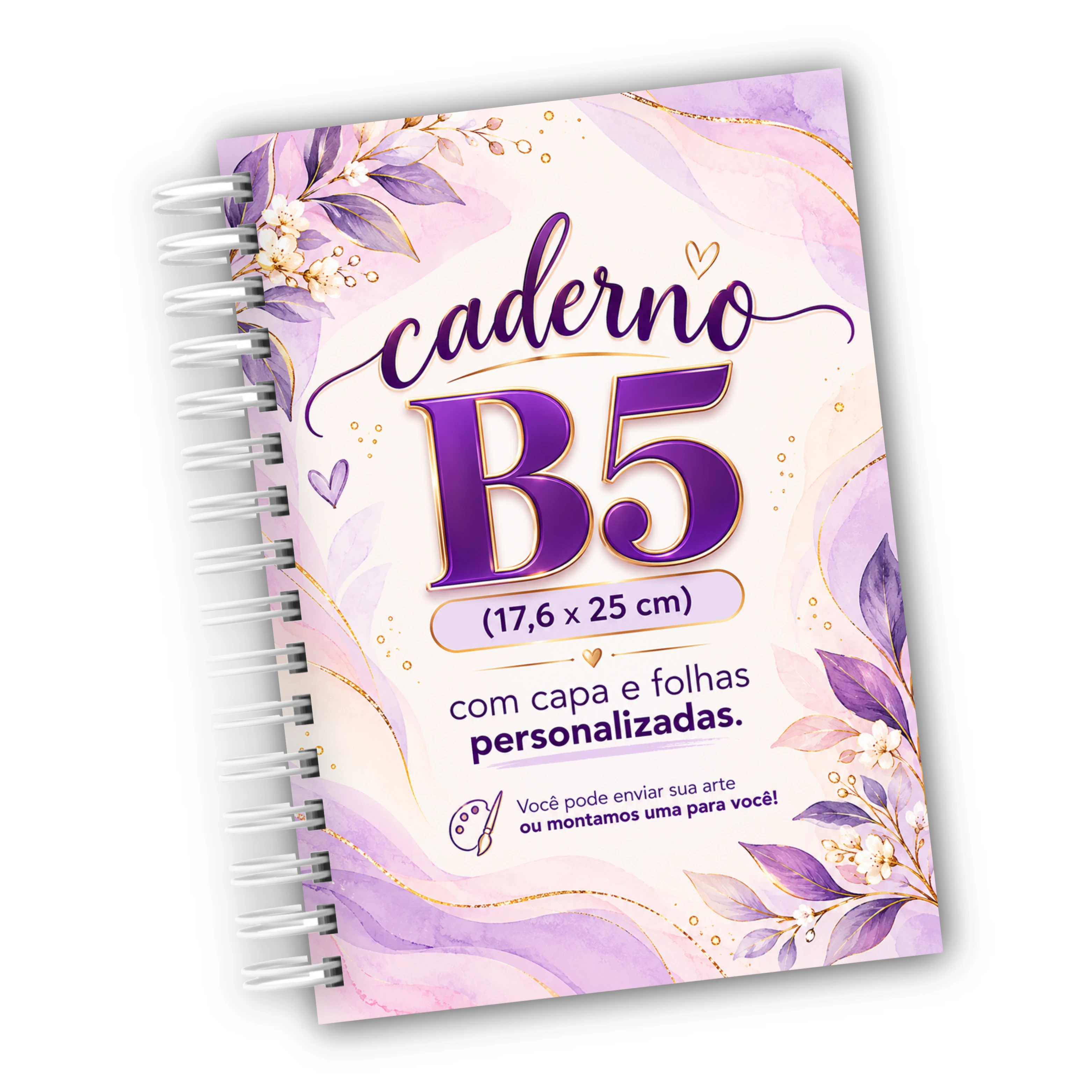 Caderno Capa e Folhas Personalizadas B5