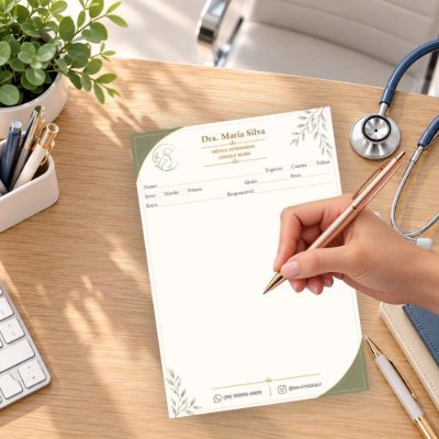 Receituário Veterinário Personalizado A5 gerando mais confiança e profissionalismo no seu atendimento