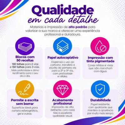Qualidade do papel autocopiativo e da impressão com tinta pigmentada resistente à água