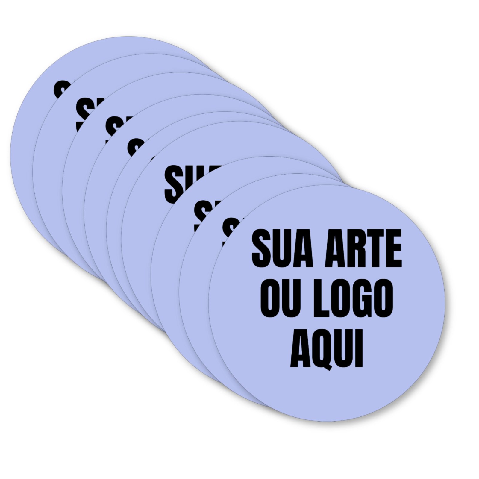 Adesivo Redondo Vinil 4cm Personalizado com sua Arte ou Marca